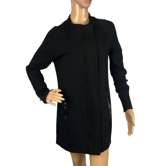 Cabi French Trench Black Cardigan Style #3351 Size S  NWOT  Fall Winter Layering - Picture 3 of 11